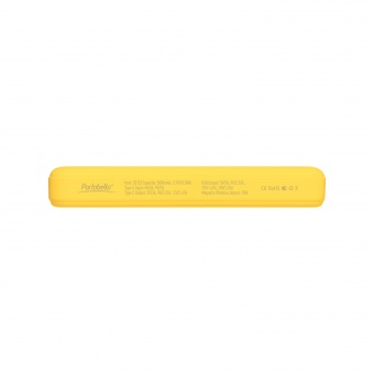 Внешний аккумулятор Largo PD 5000mAh с функцией беспроводной зарядки 15W, желтый фото 