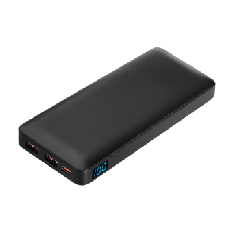 Внешний аккумулятор с цветной подсветкой Ancor PD Max Plus 10000 mAh, черный фото 