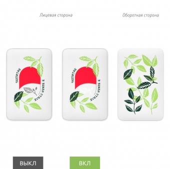 Внешний аккумулятор с подсветкой Ancor 5000 mAh, белый фото 