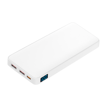 Внешний аккумулятор с подсветкой Ancor PD Plus 10000 mAh, белый фото 
