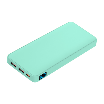 Внешний аккумулятор с подсветкой Ancor PD Plus 10000 mAh, бирюзовый фото 
