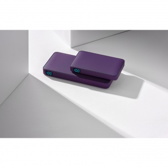 Внешний аккумулятор с подсветкой Ancor PD Plus 10000 mAh, фиолетовый фото 