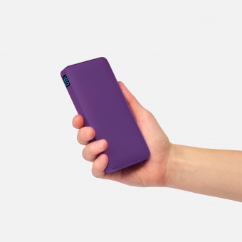 Внешний аккумулятор с подсветкой Ancor PD Plus 10000 mAh, фиолетовый фото 