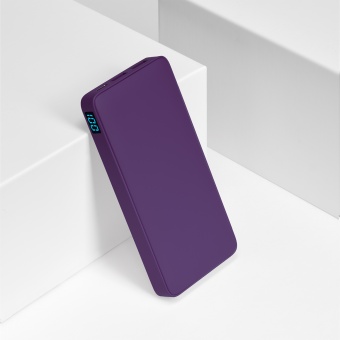 Внешний аккумулятор с подсветкой Ancor PD Plus 10000 mAh, фиолетовый фото 