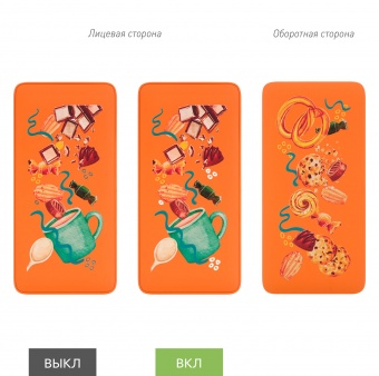 Внешний аккумулятор с подсветкой Ancor PD Plus 10000 mAh, оранжевый фото 