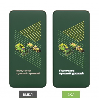 Внешний аккумулятор с подсветкой Ancor PD Plus 10000 mAh, зеленый фото 