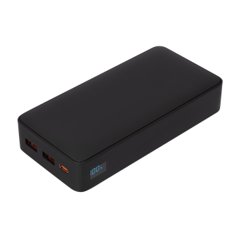 Внешний аккумулятор с подсветкой Ancor PD Plus 20000 mAh, черный фото 