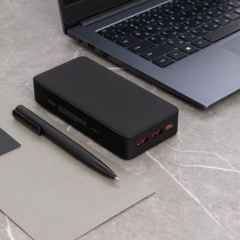 Внешний аккумулятор с подсветкой Ancor PD Plus 20000 mAh, черный фото 
