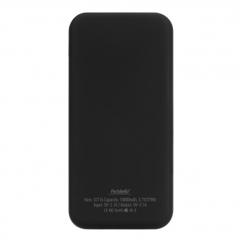 Внешний аккумулятор с подсветкой Luce 10000 mAh, черный фото 
