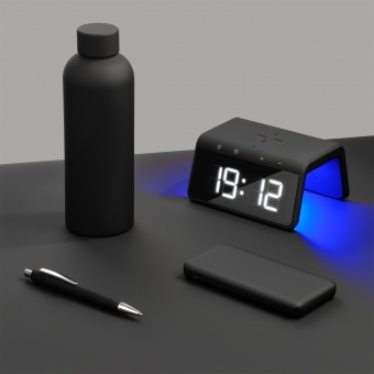Внешний аккумулятор с подсветкой Luce 10000 mAh, черный фото 