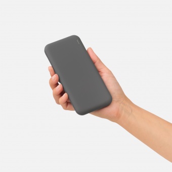 Внешний аккумулятор с подсветкой Luce 10000 mAh, серый фото 