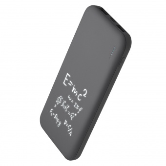 Внешний аккумулятор с подсветкой Luce 10000 mAh, серый фото 