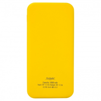 Внешний аккумулятор с подсветкой Luce Lemoni 10000 mAh, желтый фото 