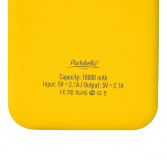 Внешний аккумулятор с подсветкой Luce Lemoni 10000 mAh, желтый фото 
