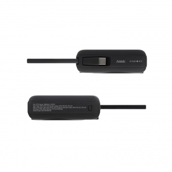 Внешний аккумулятор с подсветкой Ritter PD 10000mAh с функцией беспроводной зарядки 15W, черный фото 