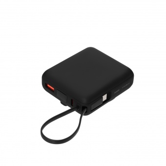 Внешний аккумулятор с подсветкой Ritter PD 10000mAh с функцией беспроводной зарядки 15W, черный фото 