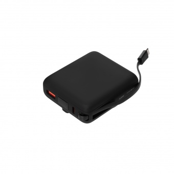 Внешний аккумулятор с подсветкой Ritter PD 10000mAh с функцией беспроводной зарядки 15W, черный фото 
