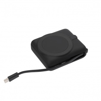 Внешний аккумулятор с подсветкой Ritter PD 10000mAh с функцией беспроводной зарядки 15W, черный фото 