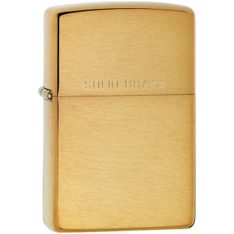 Зажигалка Zippo Classic Brushed, золотистая фото 