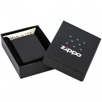 Зажигалка Zippo Classic Matte, матовая черная фото 