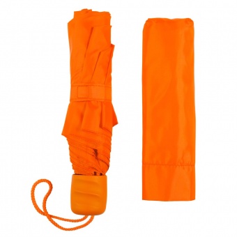 Зонт складной Basic, оранжевый фото 