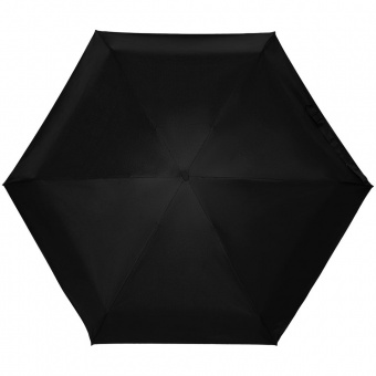 Зонт складной Color Action, в кейсе, черный фото 
