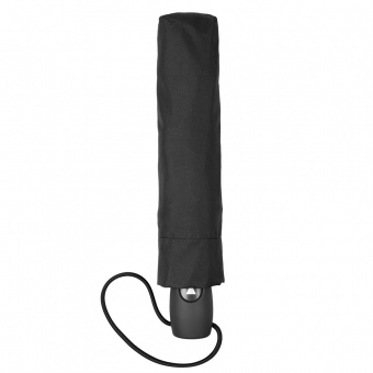 Зонт складной Comfort, черный фото 