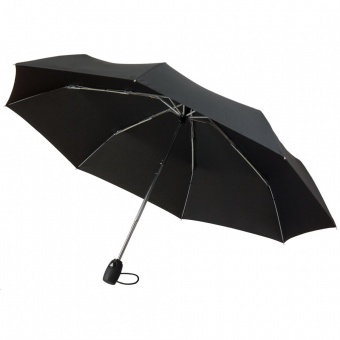 Зонт складной Comfort, черный фото 