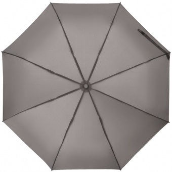 Зонт складной Hard Work с проявляющимся рисунком, серый фото 