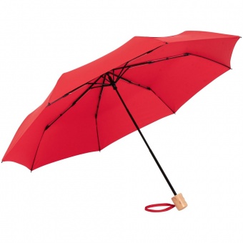 Зонт складной OkoBrella, красный фото 