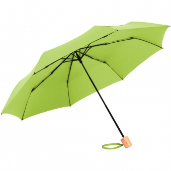 Зонт складной OkoBrella, зеленое яблоко фото 