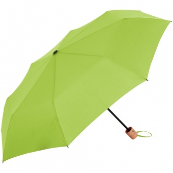 Зонт складной OkoBrella, зеленое яблоко фото 