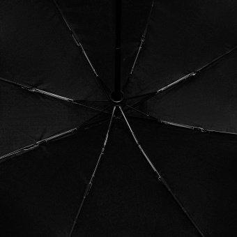 Зонт складной Ribbo, черный фото 