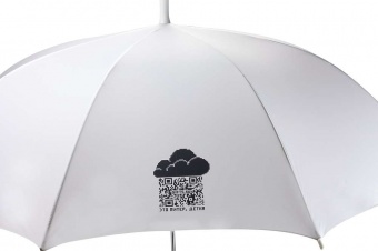 Зонт-трость Promo, белый фото 
