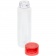 Бутылка для воды Aroundy, прозрачная с красной крышкой фото 2