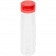 Бутылка для воды Aroundy, прозрачная с красной крышкой фото 3