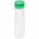 Бутылка для воды Aroundy, прозрачная с зеленой крышкой фото 1