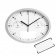Часы настенные INSERT3 с термометром и гигрометром, белые фото 1