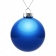 Елочный шар Finery Gloss, 10 см, глянцевый синий фото 4