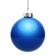 Елочный шар Finery Gloss, 10 см, глянцевый синий фото 5