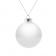 Елочный шар Finery Gloss, 8 см, глянцевый белый фото 1