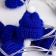 Гирлянда Cosy Poms, синяя фото 4