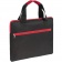 Конференц-сумка Unit Сontour, черная с красной отделкой фото 1