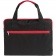 Конференц-сумка Unit Сontour, черная с красной отделкой фото 5