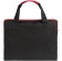 Конференц-сумка Unit Сontour, черная с красной отделкой фото 6