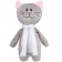 Мягкая игрушка Beastie Toys, котик с белым шарфом фото 1
