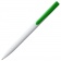 Ручка шариковая Pin, белая с зеленым фото 4