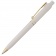 Ручка шариковая Raja Gold, белая фото 3