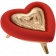 Шкатулка «Сердце», красно-золотая фото 1