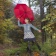 Зонт складной OkoBrella, красный фото 7